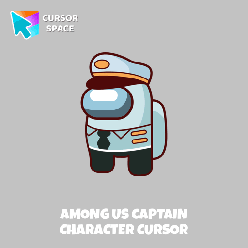 Among Us Captain Character cursor pointer cursor